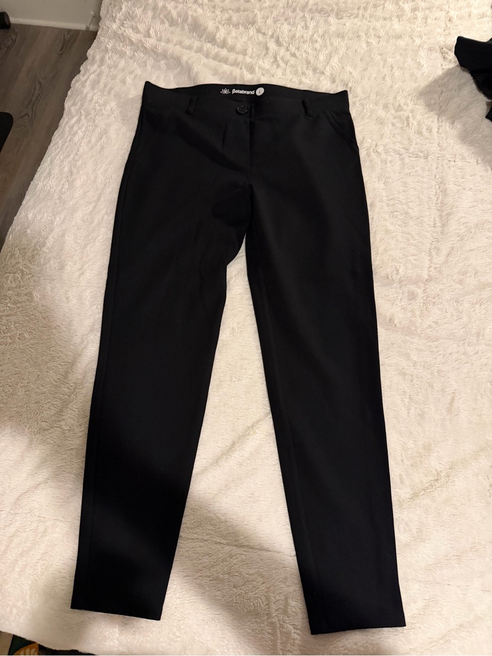Betabrand Black Stretch Dress Pants
